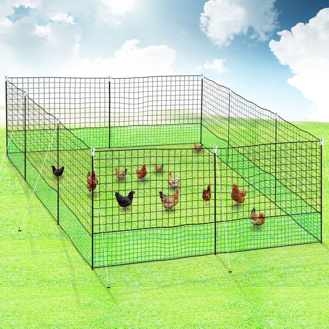 Chicken Handling Barrier Net Enclosure