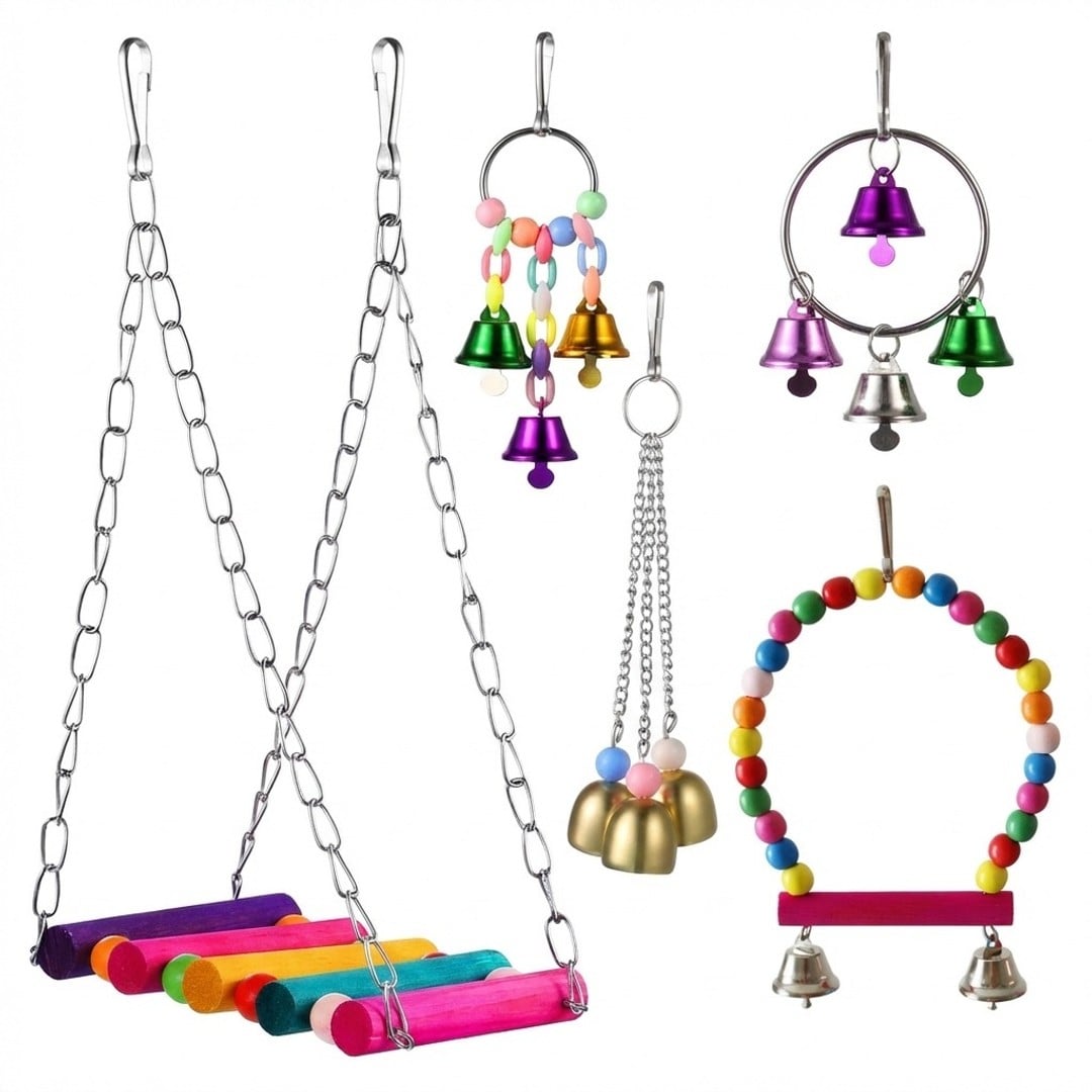 5Pcs BIRD PARROT TOY SET