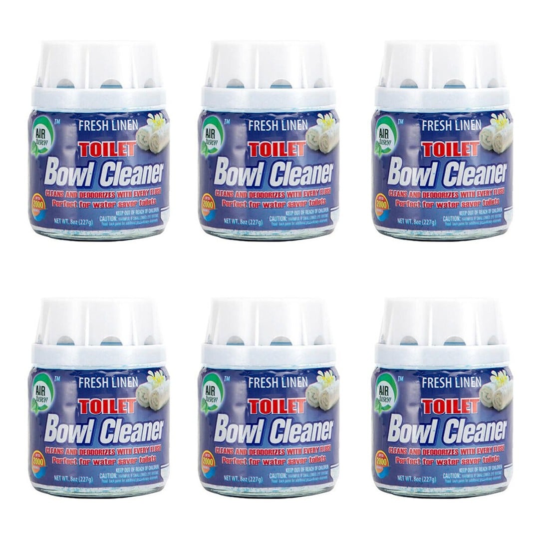 6PK Air Fusion Toilet Bowl Cleaner Bathroom Odour Eliminator 227g Fresh Linen