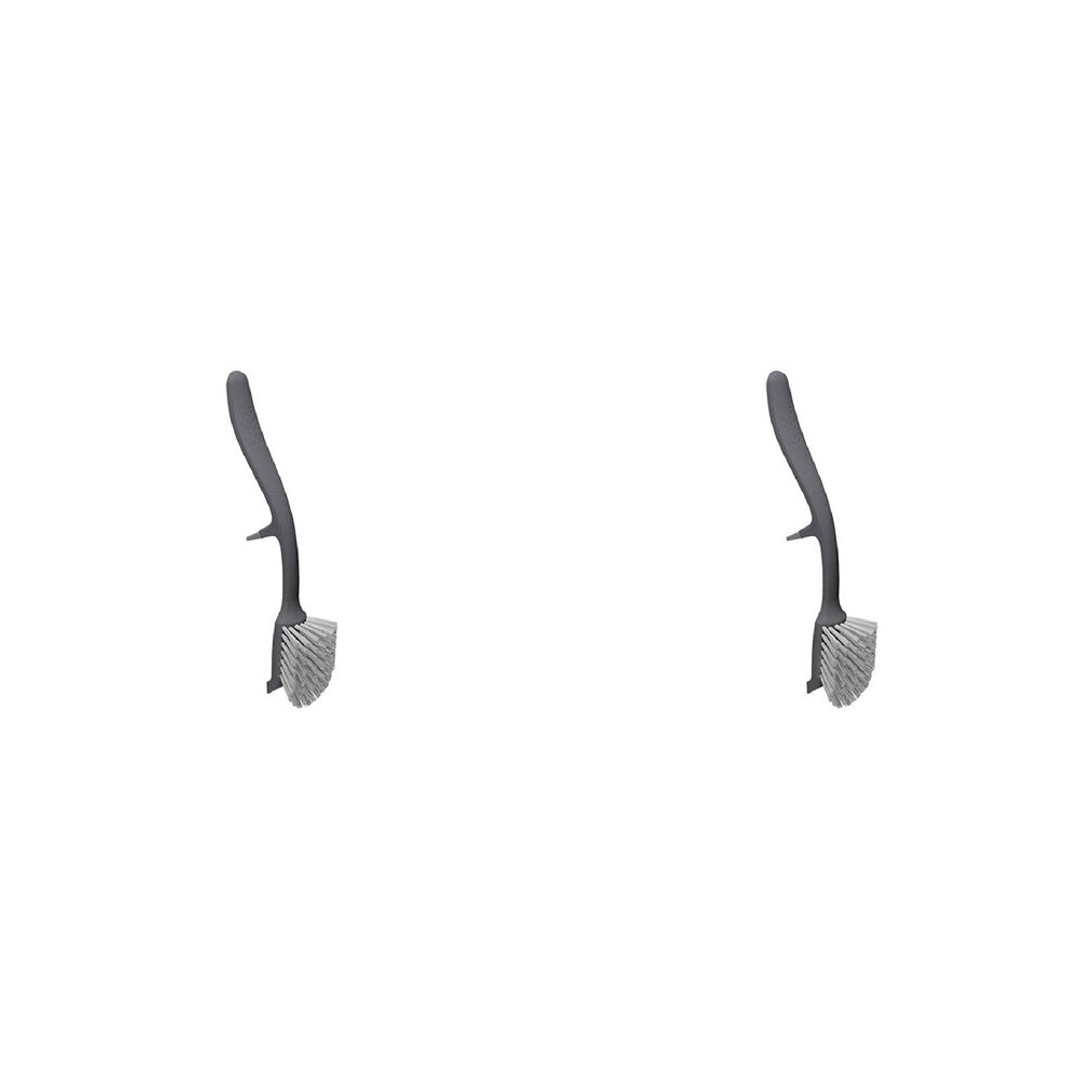 2PK Joseph & Joseph Edge 29cm Curved Dish Brush Cleaner w/Sink Rest/Pan Scraper
