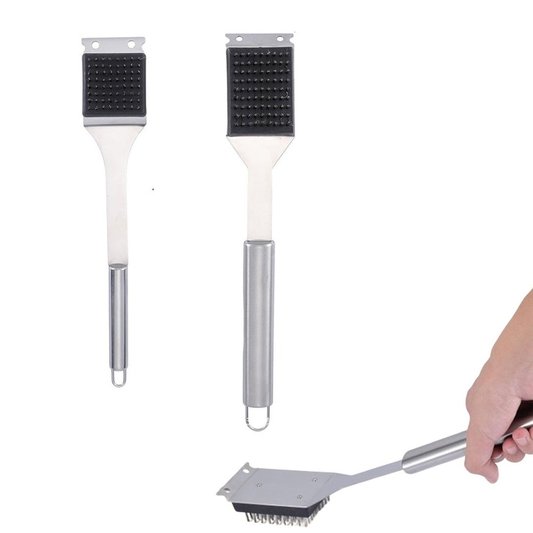 2Pcs Set Grill Cleaning Tools BBQ Grill Brush Scraper