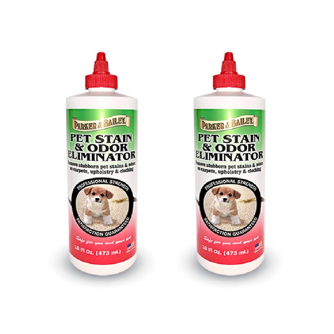2x Parker & Bailey 473ml Pet Stain/Odour Eliminator For Upholstery/Carpet