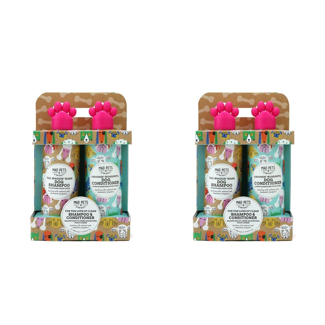 2PK Mad Pets Dog Shampoo and Conditioner Duo 800ml Oatmeal & Chamomile