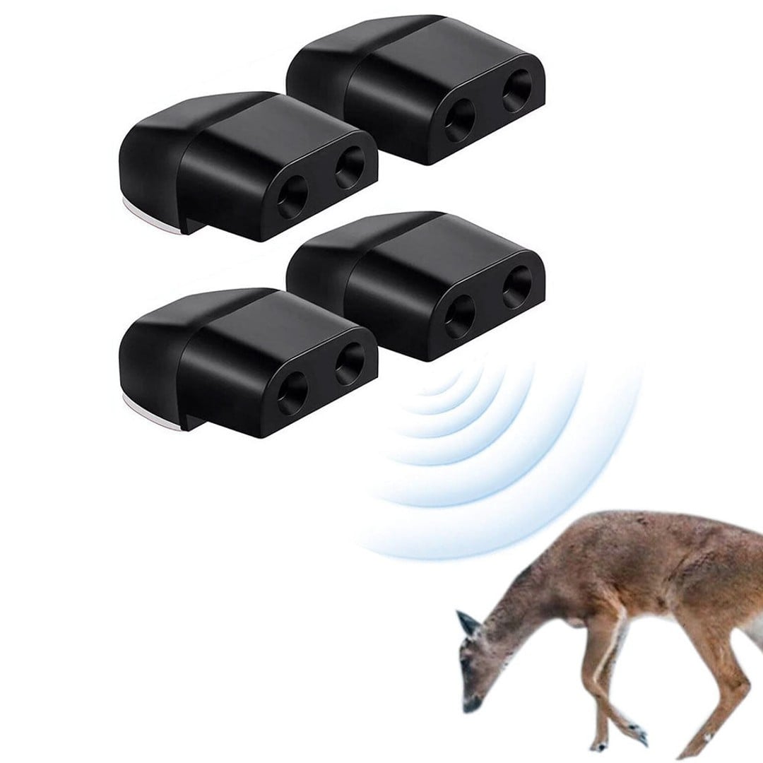 4Pcs Ultrasonic Animal Repeller Deer Whistles Car Warning Devices