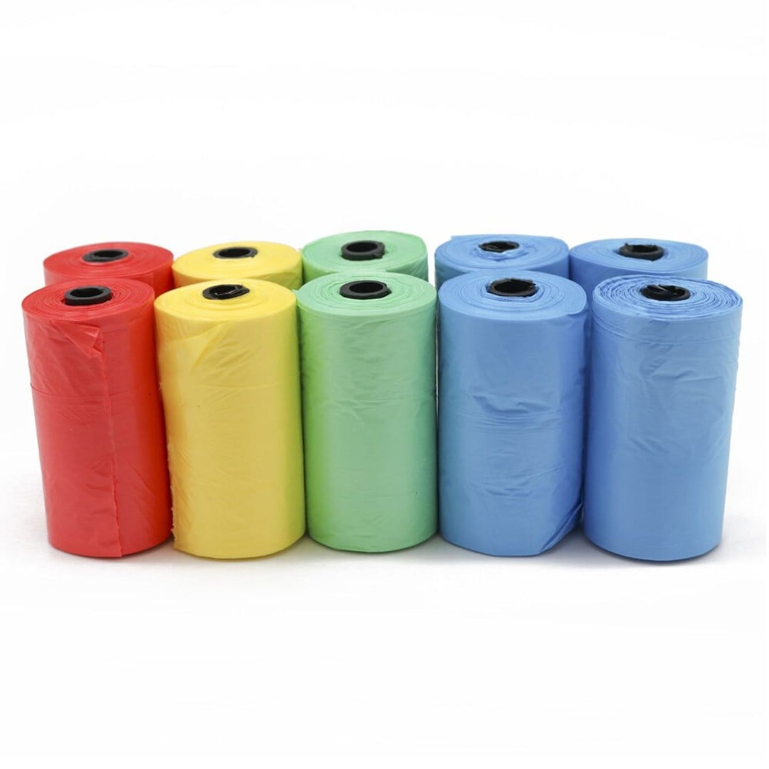 200pc Paws & Claws Doggy Clean Up Bags Garbage Poop Bag Pet Dog Waste Storage