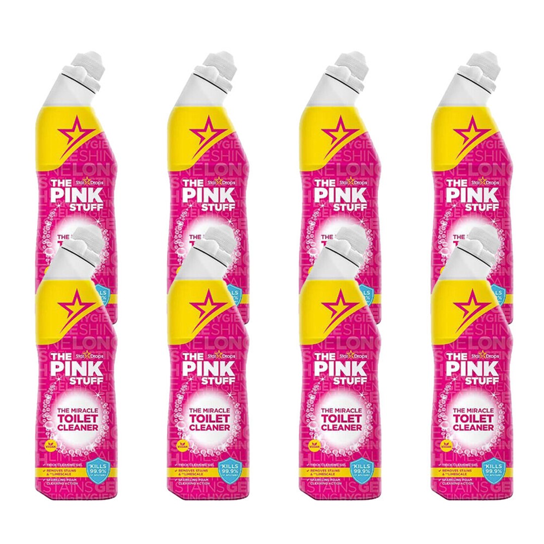 8PK The Pink Stuff Toilet Gel Cleaner Germ Kill Fresh Scent Disinfectant 750ml