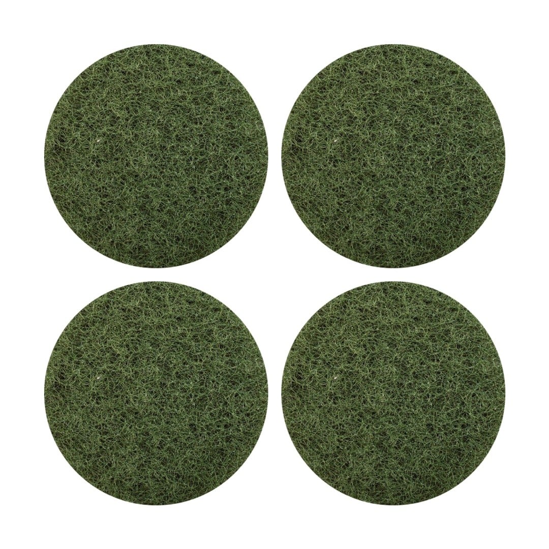 4PK Glomesh Regular Speed Scrubbing Heavy Duty Machine Floor Pad Green 400mm