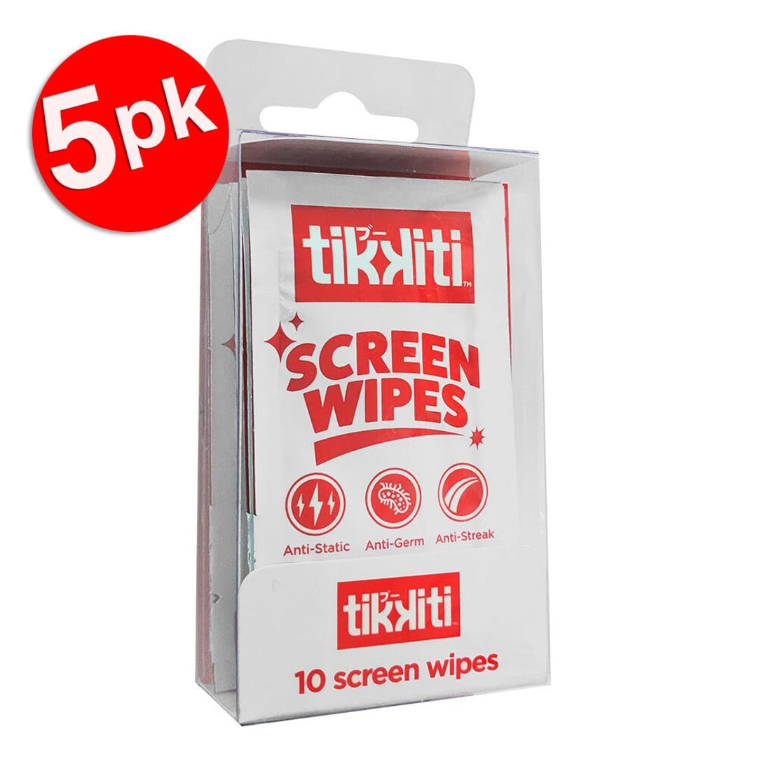 50pc Tikkiti Disposable Screen Cleaning Wipes/Cloths for Smartphones/Tablets