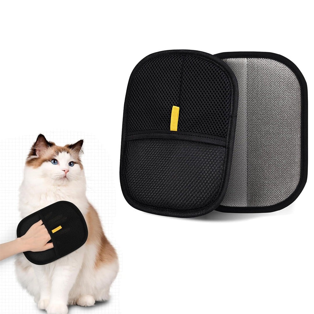 2Pcs Pet Electrostatic Hair Removal Gloves Reusable Grooming Tools Pet Hair Remover