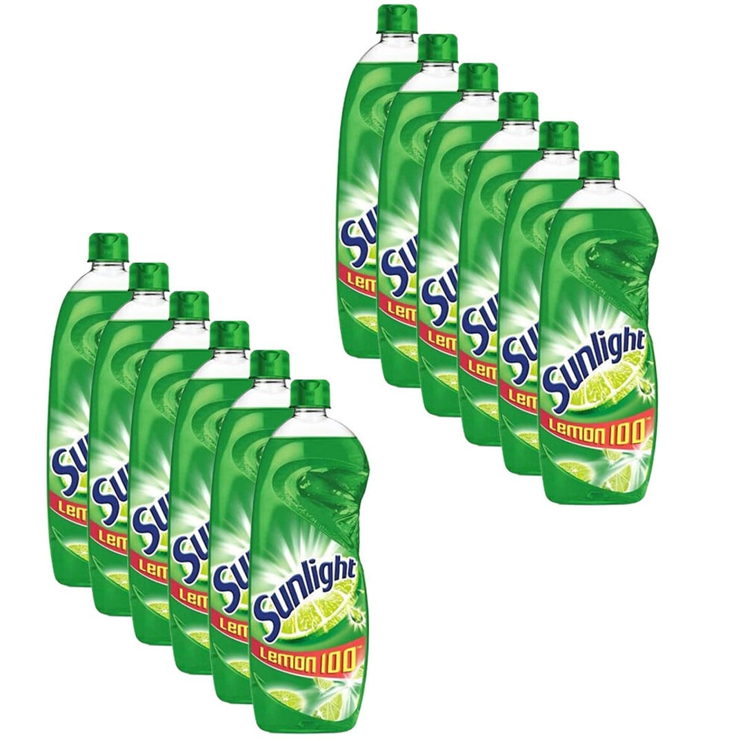12PK Sunlight Dishwashing Liquid Lime Scented Dishwashing Liquid Kitchen 400ml