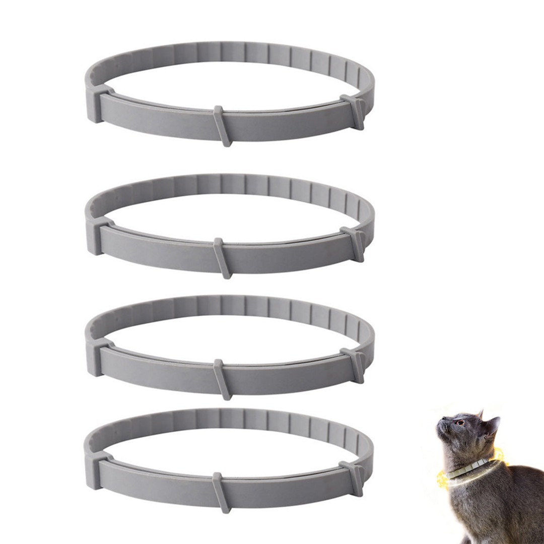 4Pcs Dog Collars Adjustable Tick Prevention Per Collar
