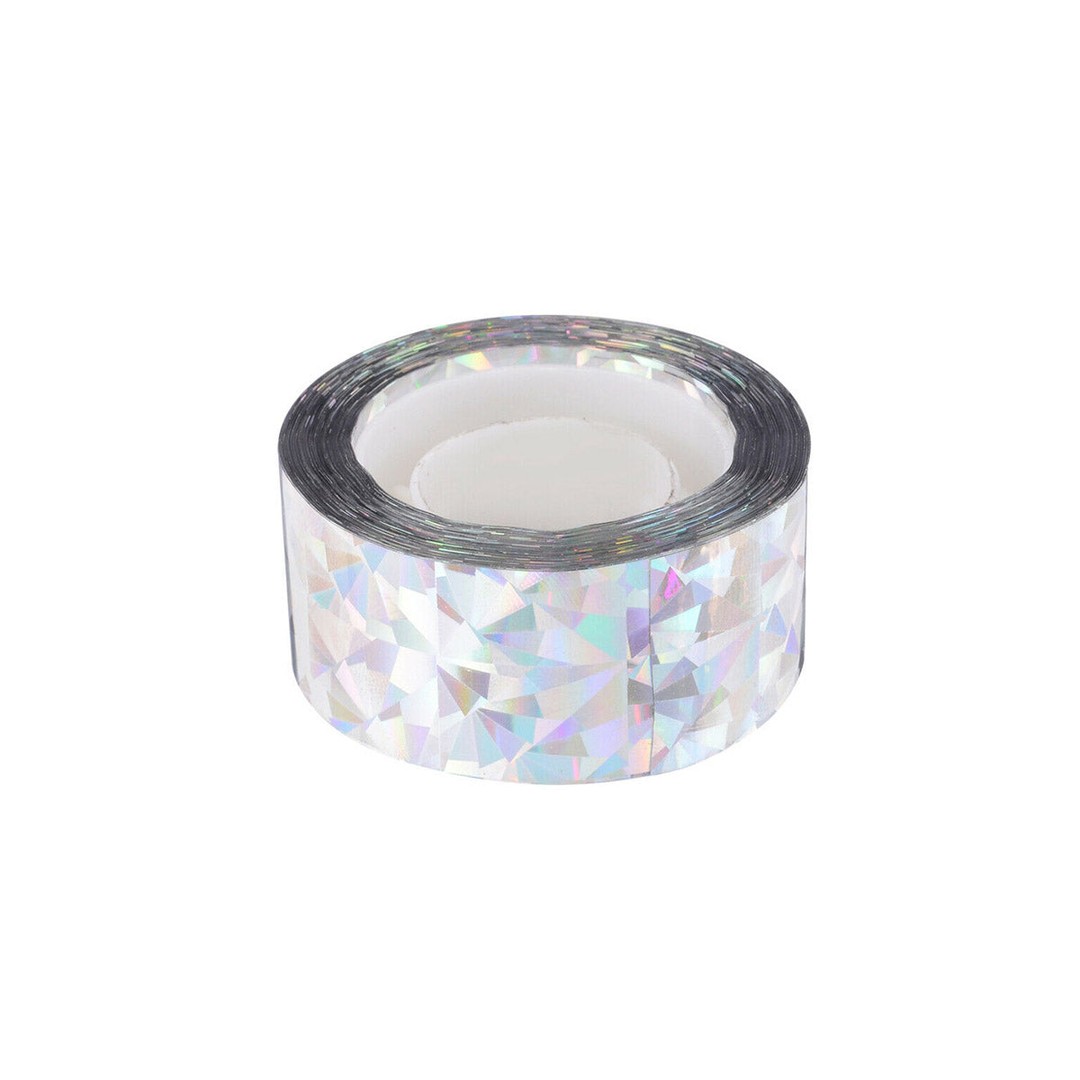 2pcs Bird Deterrent Reflective Scare Tape Anti-Bird Scare Tape Dual-Side Pest Repellent Ribbon Garden Pest Control Tape Floral Print
