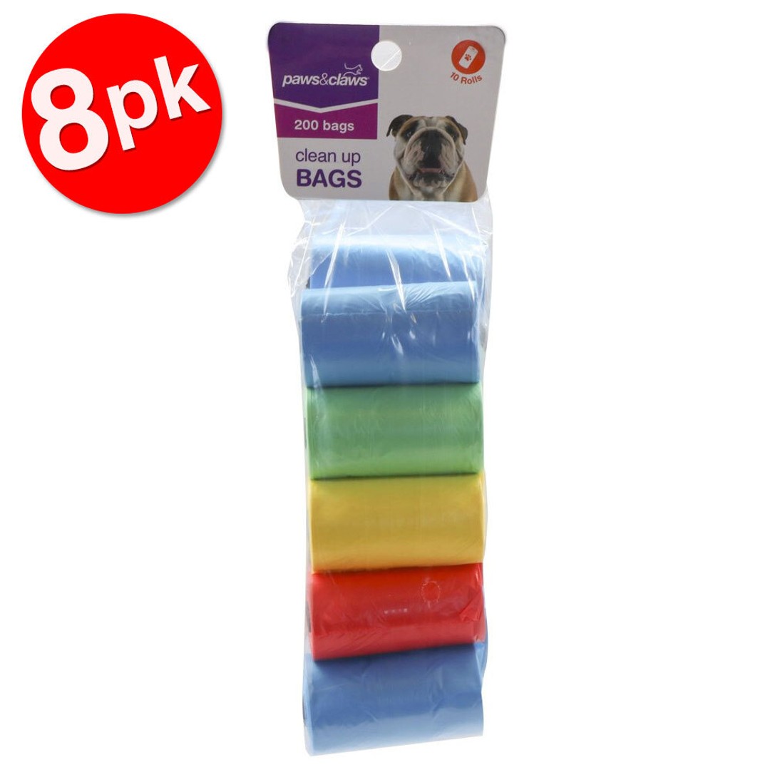 1600pc Paws & Claws Doggy Clean Up Bags Garbage Poop Bag Pet Dog Waste Storage