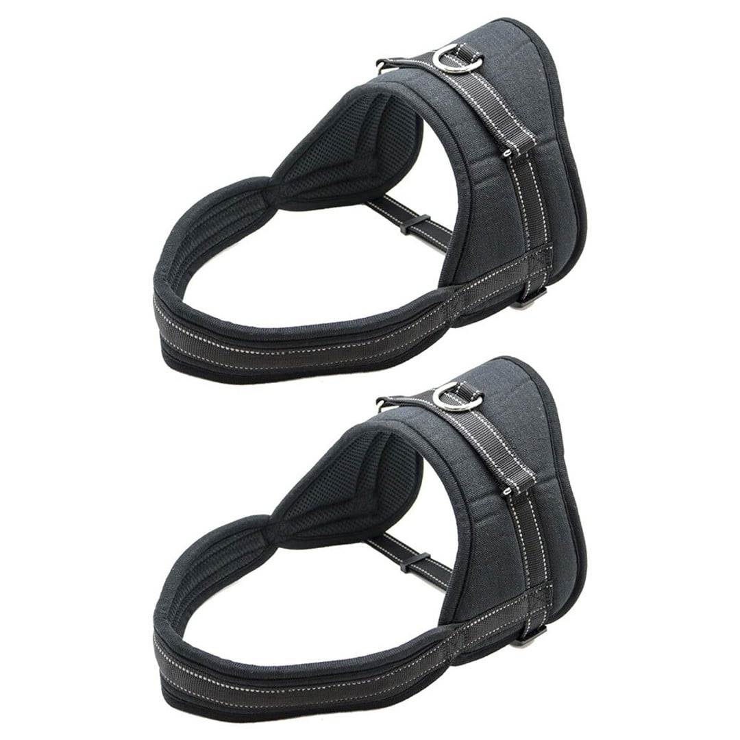 2x Paws & Claws 80-110cm Dogs/Pets Heavy Duty Adjustable Harness XL Lock/Handle