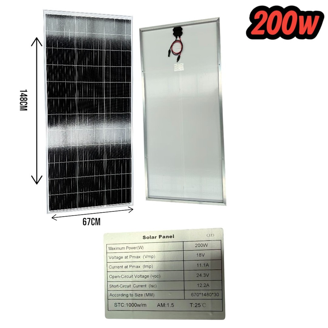 200W Monocrystalline Solar Panel