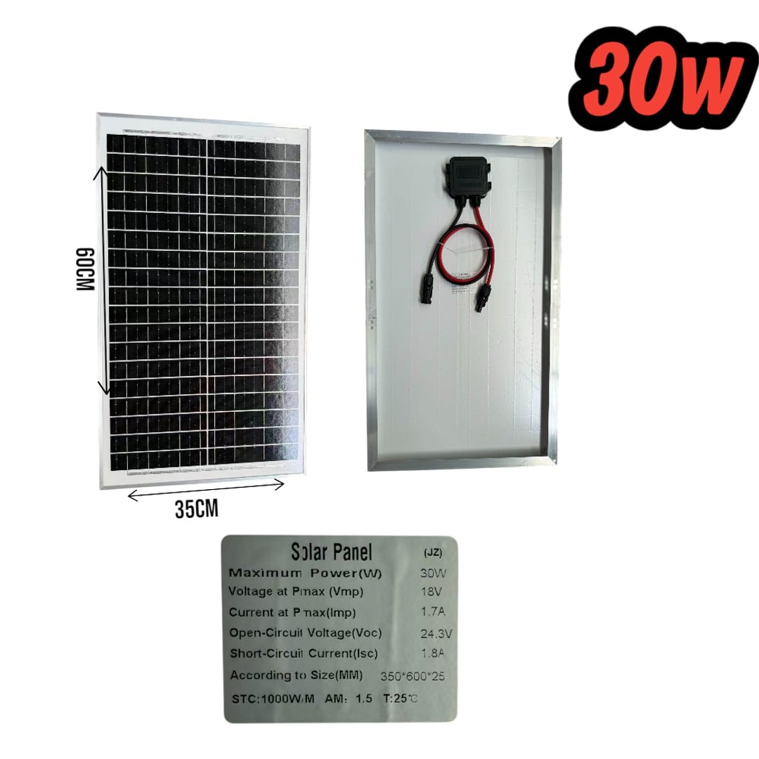 30W Monocrystalline Solar Panel