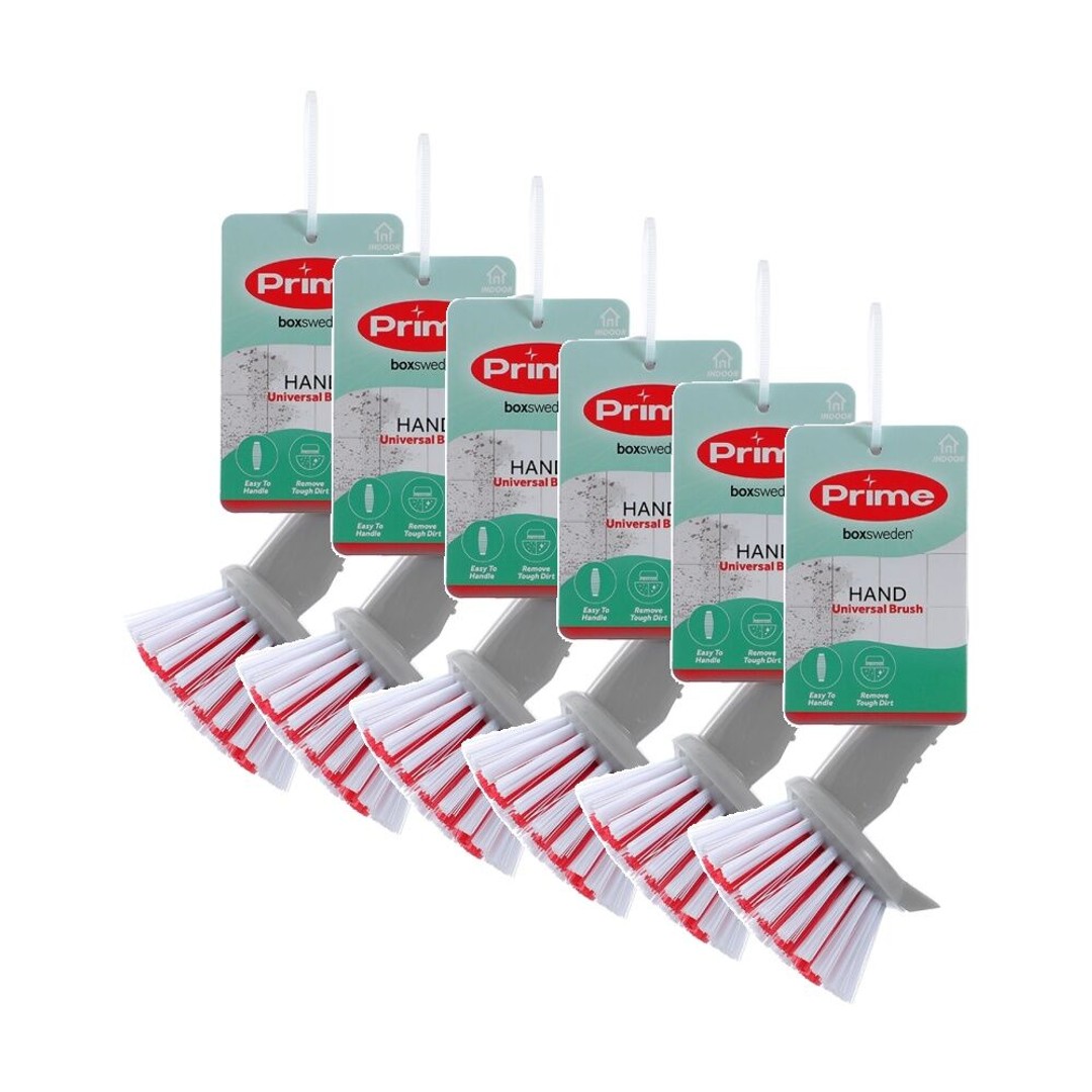 6PK Boxsweden Prime Essentials Hand Brush High Quality Design for Cleaning
