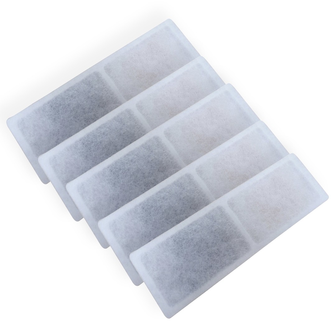 5pc Replacement Filters For 2L Pet/Dog/Cat Smart Water Drinking Fountain