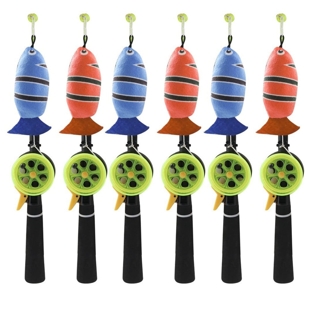 3x Paws & Claws 35cm Go Fish Rod Pet Cat Interactive Fun Play Catnip Toy Assort
