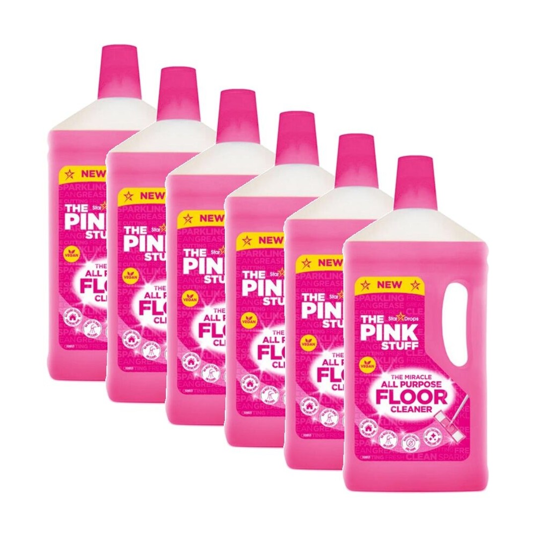 6PK Pink Stuff The Miracle Multi Purpose Floor Cleaner Bottle 1L