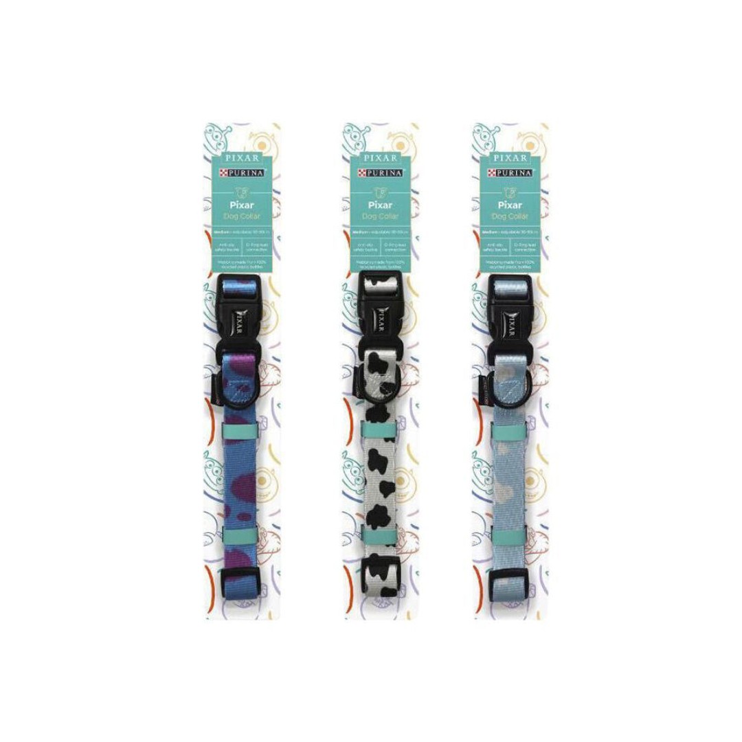3PK Purina Total Care Pixar Dog Collar Assorted Medium Adjustable Neck Strap