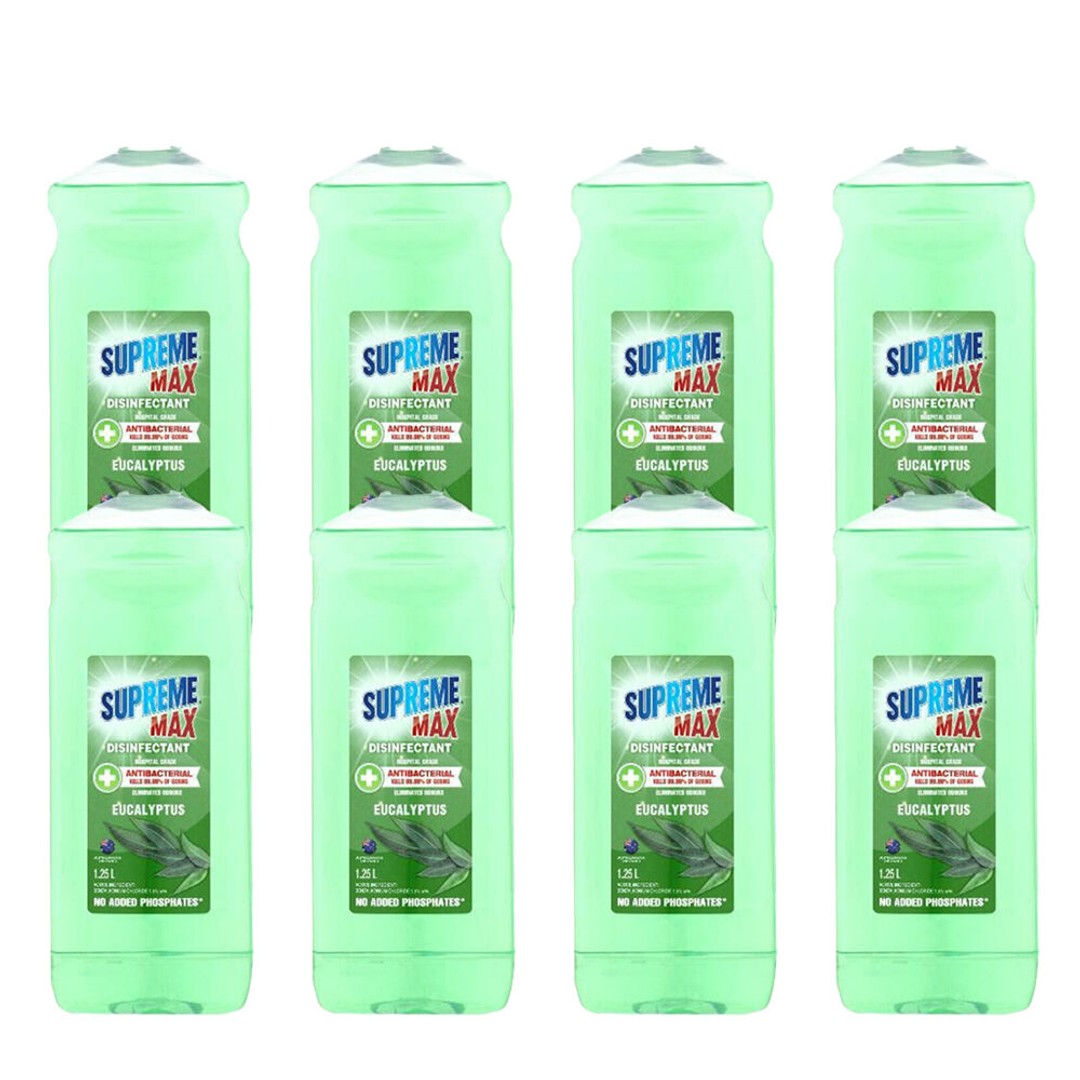 8PK Supreme Hospital Grade Eucalyptus Surface Cleaner Multipurpose 1.2L