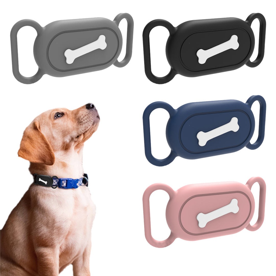 4Pcs Pet Cat Collar Holder Silicone Case for Samsung Galaxy SmartTag2 Style 2