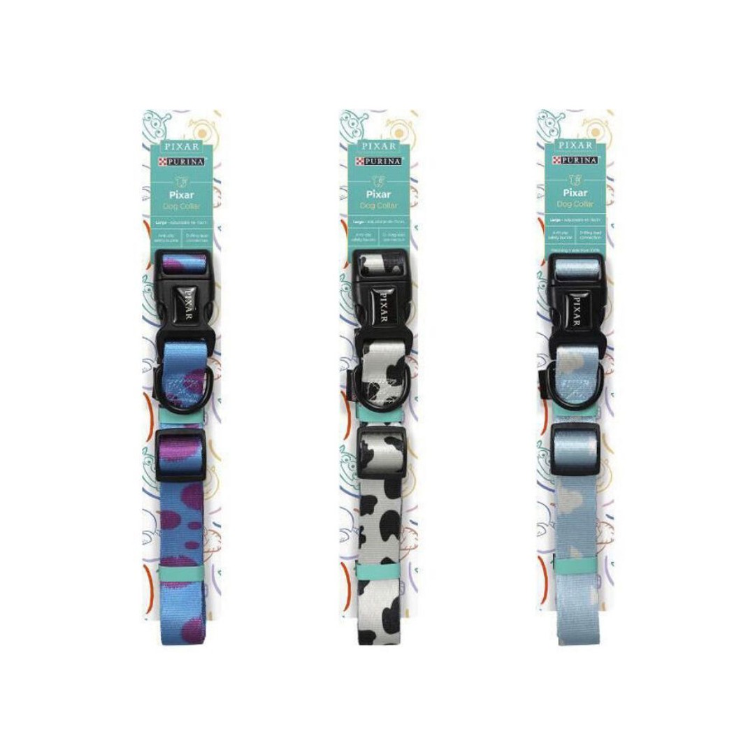 3PK Purina Total Care Pixar Dog Collar Assorted Large Adjustable Neck Strap