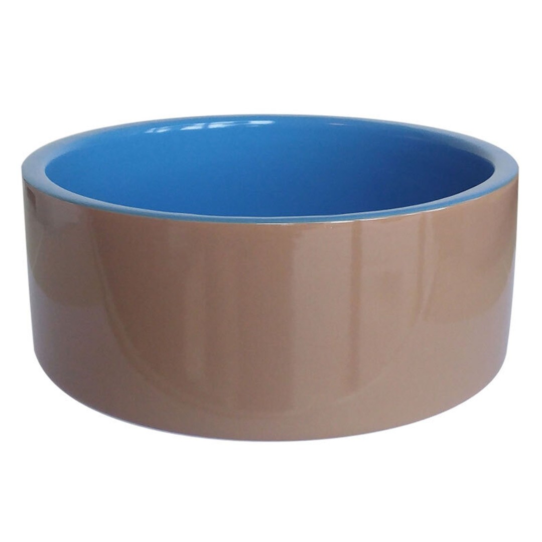 22cm Deluxe Ceramic Pet Round Bowl Dog/Puppy/Cat Food Water Container Feeder BL