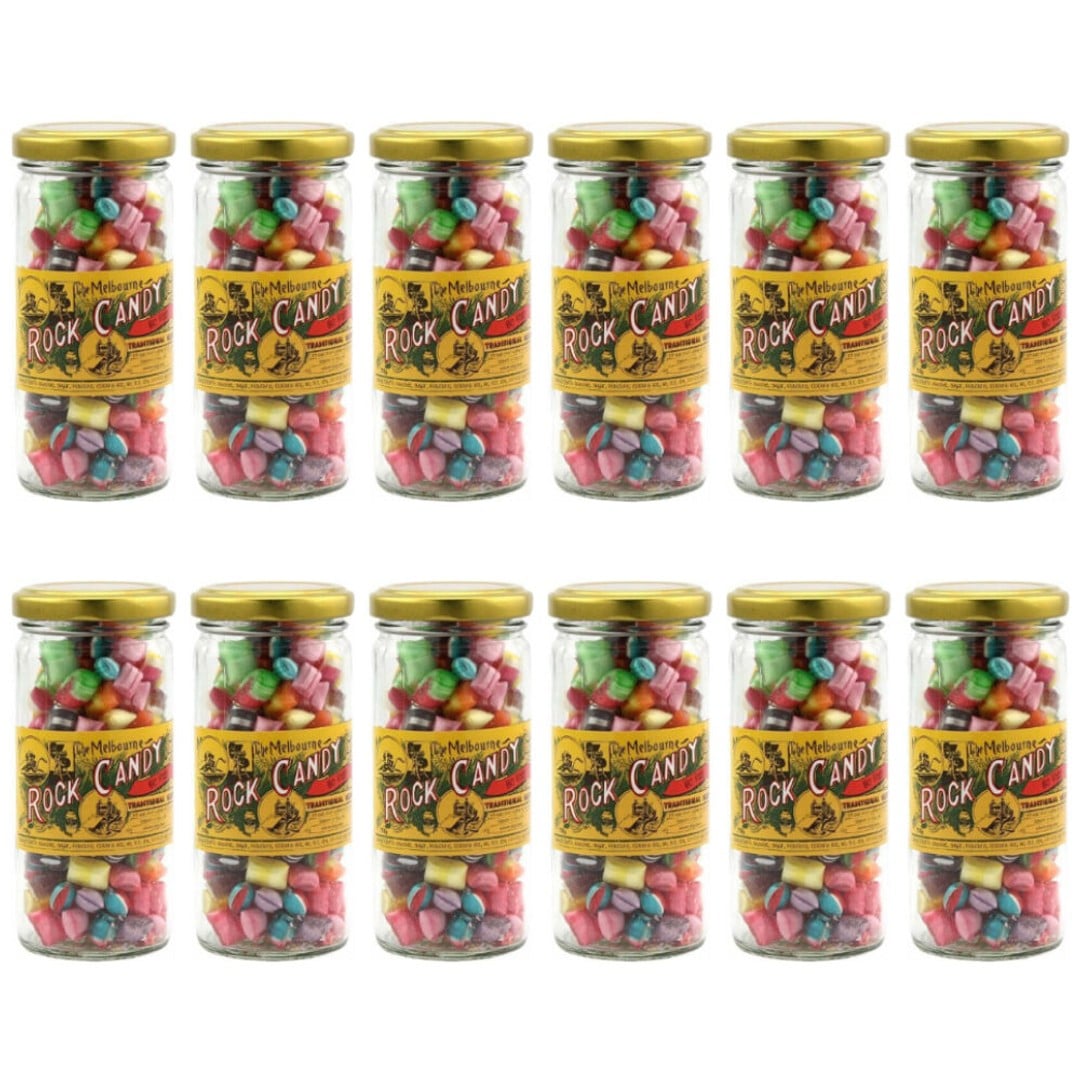 12PK Melbourne Bo Peeps Rock Candy Sweet Confectionery Lollies 170g Handmade