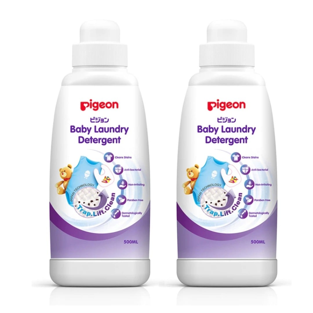 2x Pigeon 500ml Anti-bacterial Baby Laundry Detergent Liquid Infant/Kids Clothes