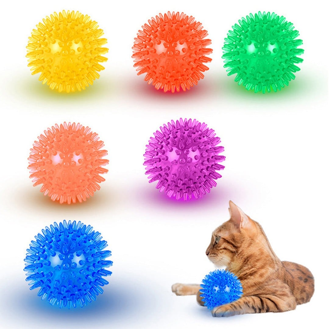 6Pcs Squeaky Dog Toy Balls Floating Dogs Pool Balls Interactive Fetch Toys for Puppy