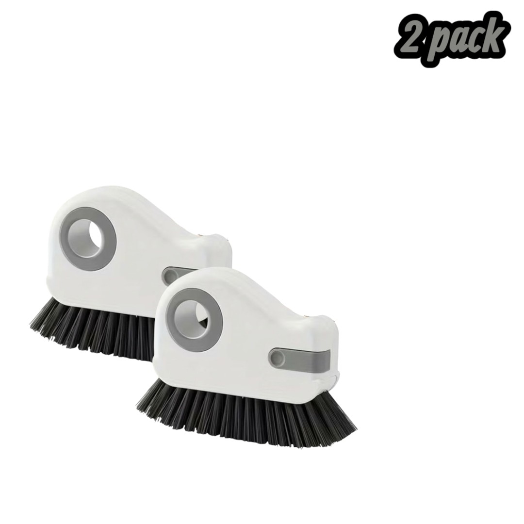 2 Pack Window Groove Cleaning Brush-Gray