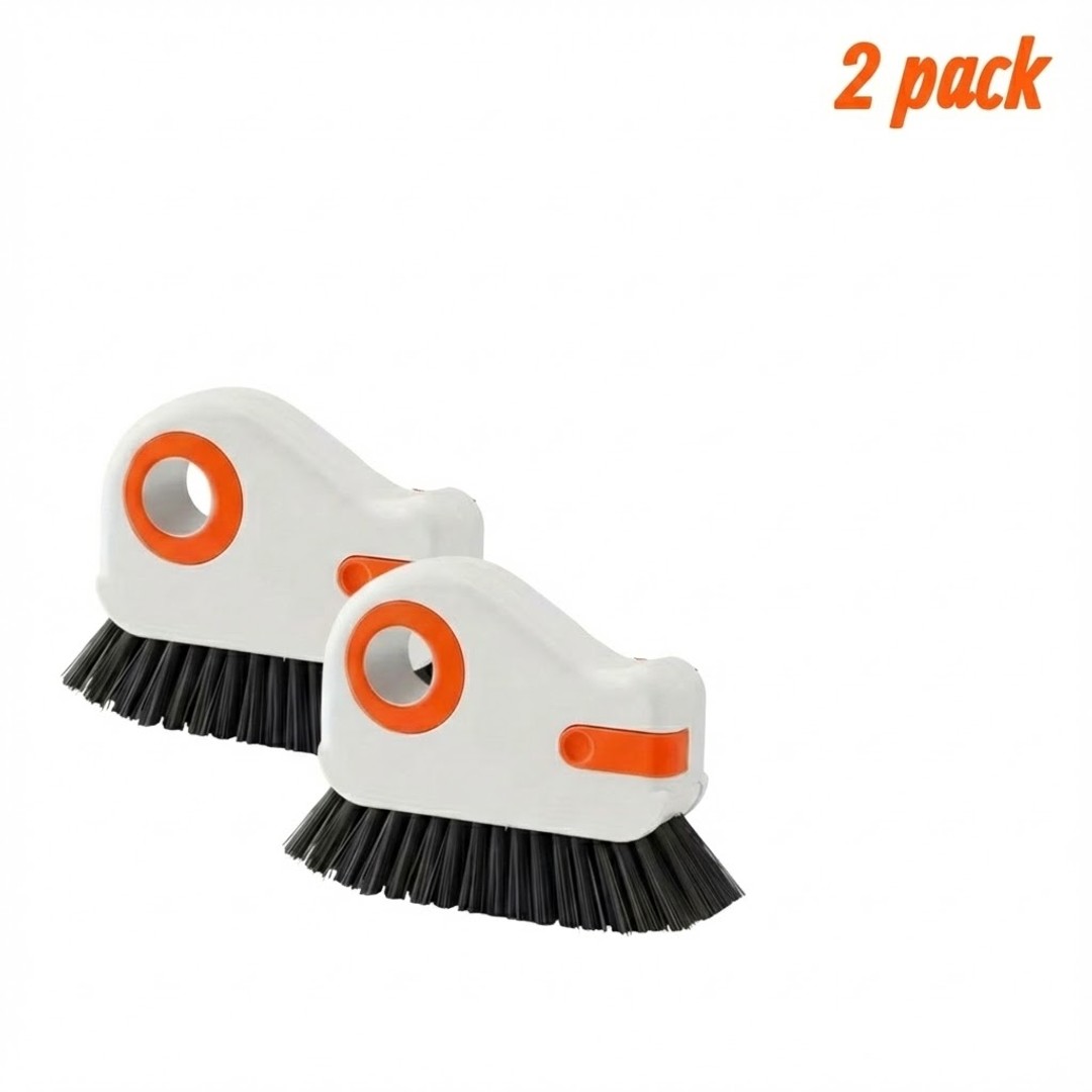 2 Pack Window Groove Cleaning Brush-Orange