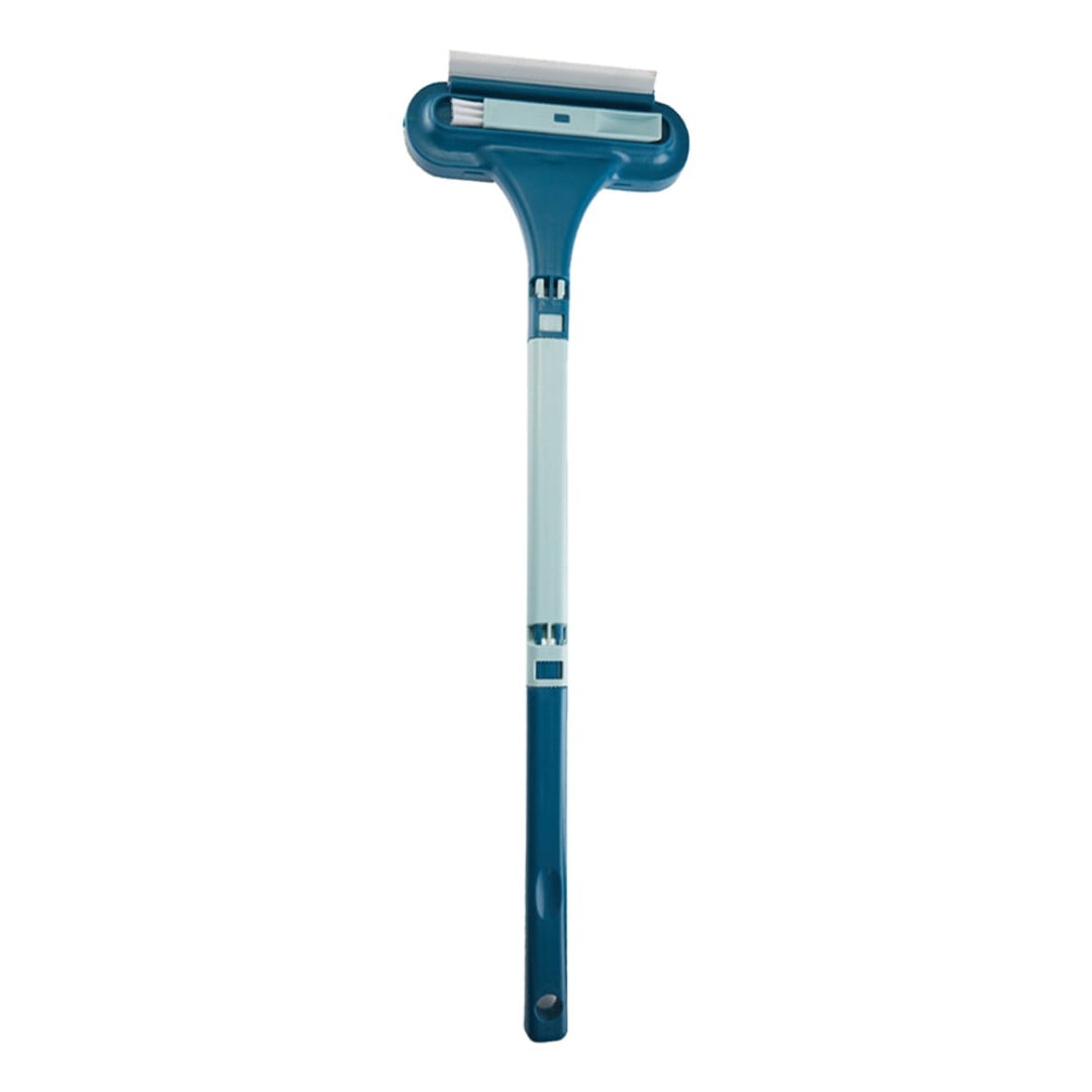 3 in 1 Multifunctional Glass Window Screen Cleaning Brush Home Cleaning Tool Blue