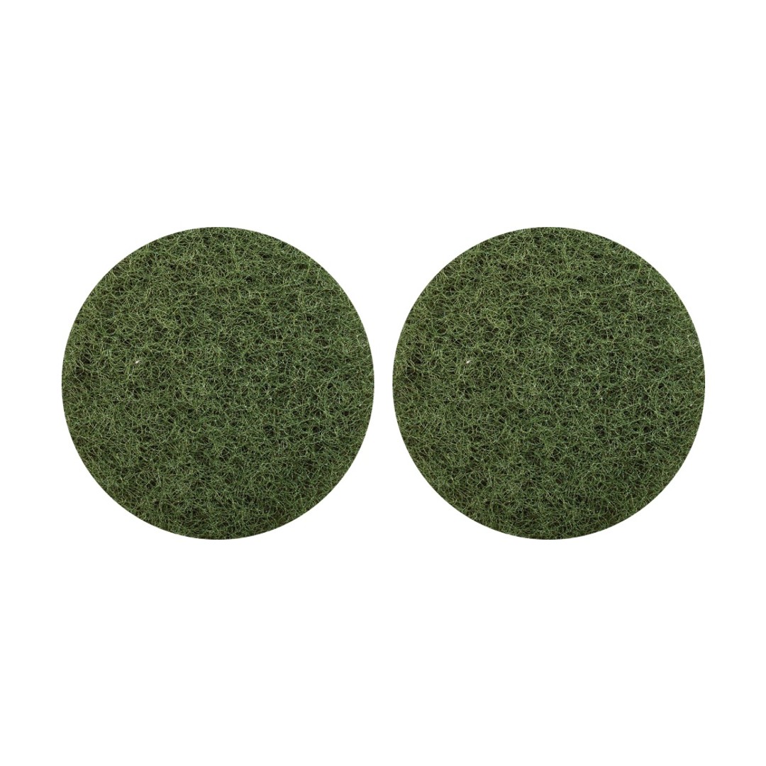 2PK Glomesh Regular Speed Scrubbing Heavy Duty Machine Floor Pad Green 400mm