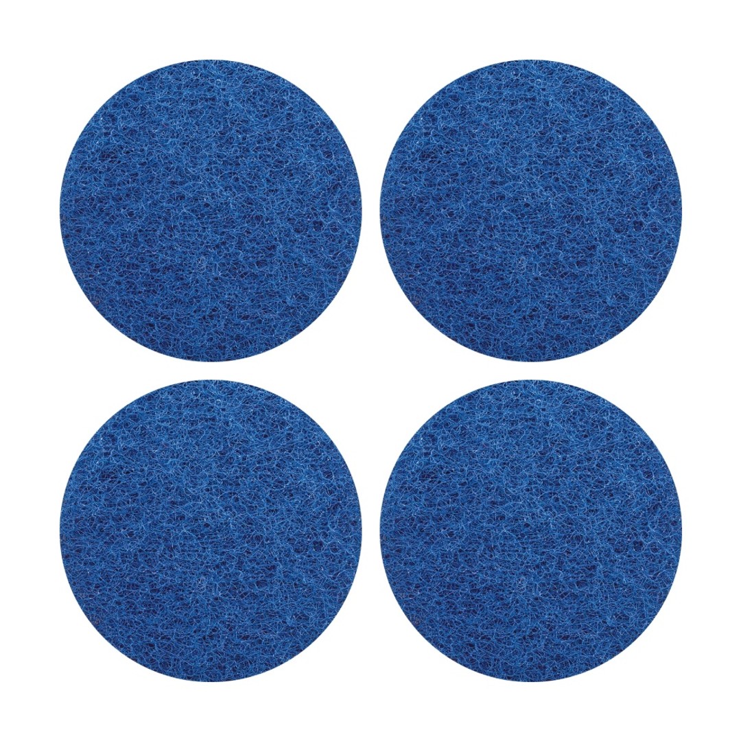4PK Glomesh Regular Speed Cleaning Light Scrubbing Machine Floor Pad Blue 380mm