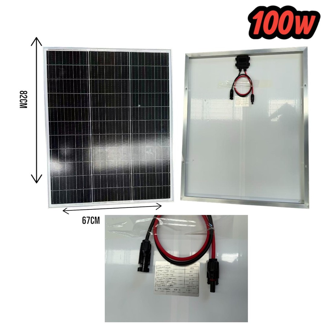 100W Monocrystalline Solar Panel