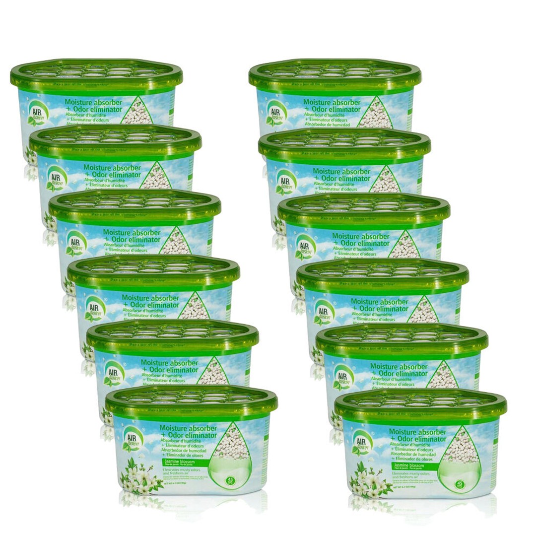 12PK Air Fusion Moisture Absorber Odour Eliminator Air Freshener 189g Jasmine