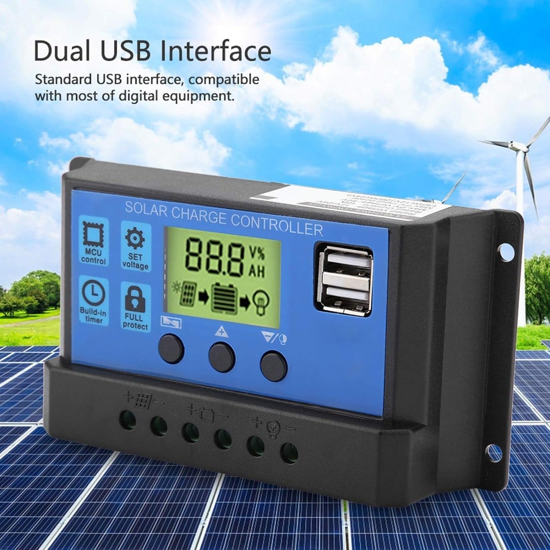 10A Solar Panel Charge Controller 12V/24V
