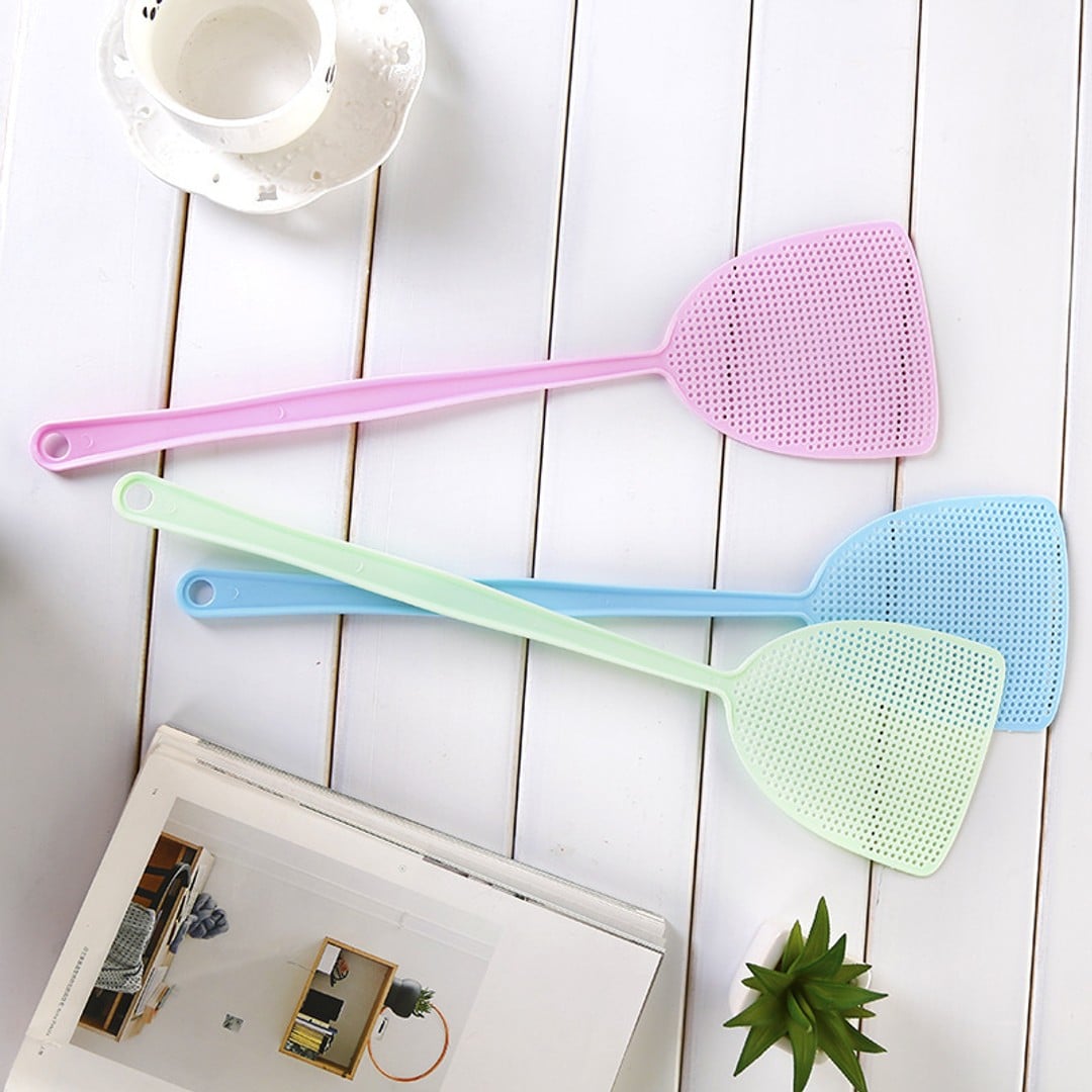 5 Pack Plastic Heavy Duty Manual Fly Swatter