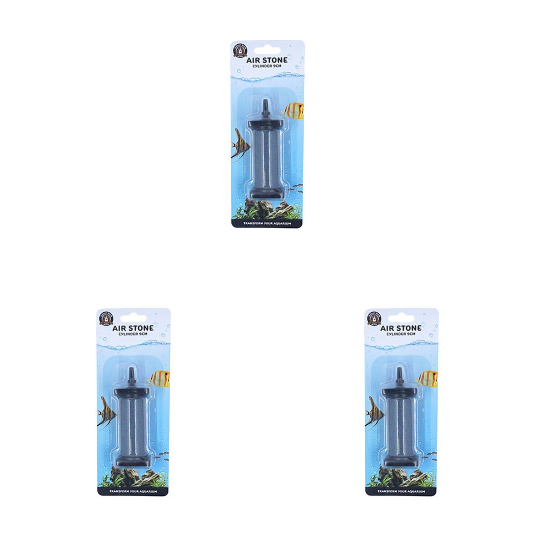3PK Dudley's World Of Pets Aquarium/Fish Tank Air Stone Sand Cylinder 3x9cm