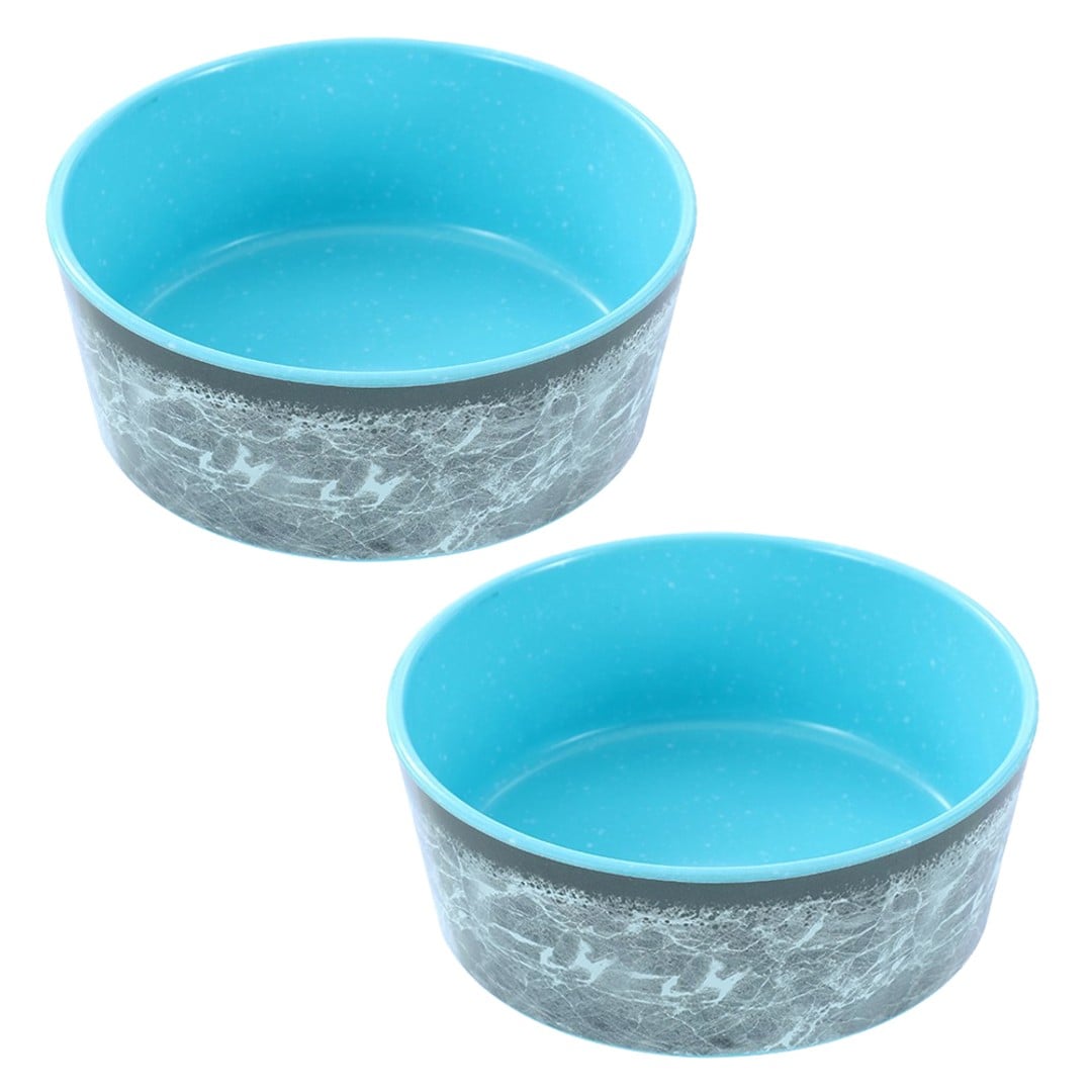 2x Paws & Claws 500ml Tuff Stuff Dog/Cat Antiskid Melamine Drink/Food Bowl Asst