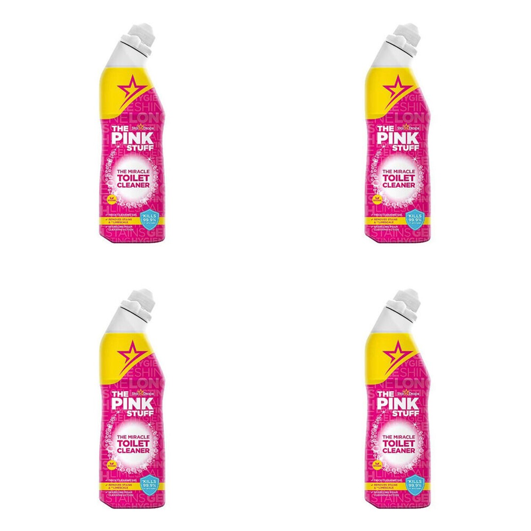 4PK The Pink Stuff Toilet Gel Cleaner Germ Kill Fresh Scent Disinfectant 750ml