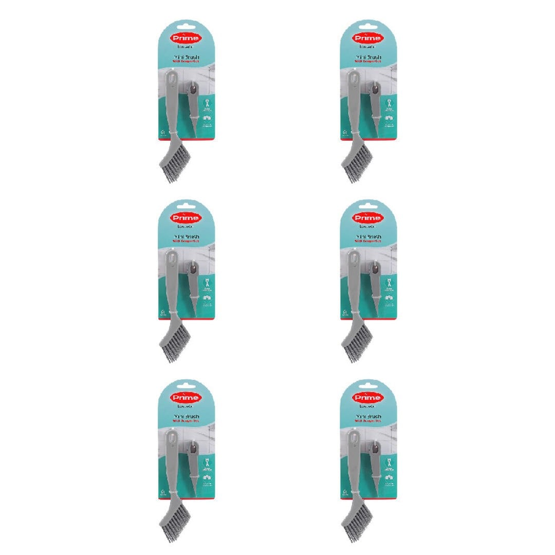 6x 2pc Boxsweden Prime Essential Cleaning Brush and Scraper Set Mini Assorted