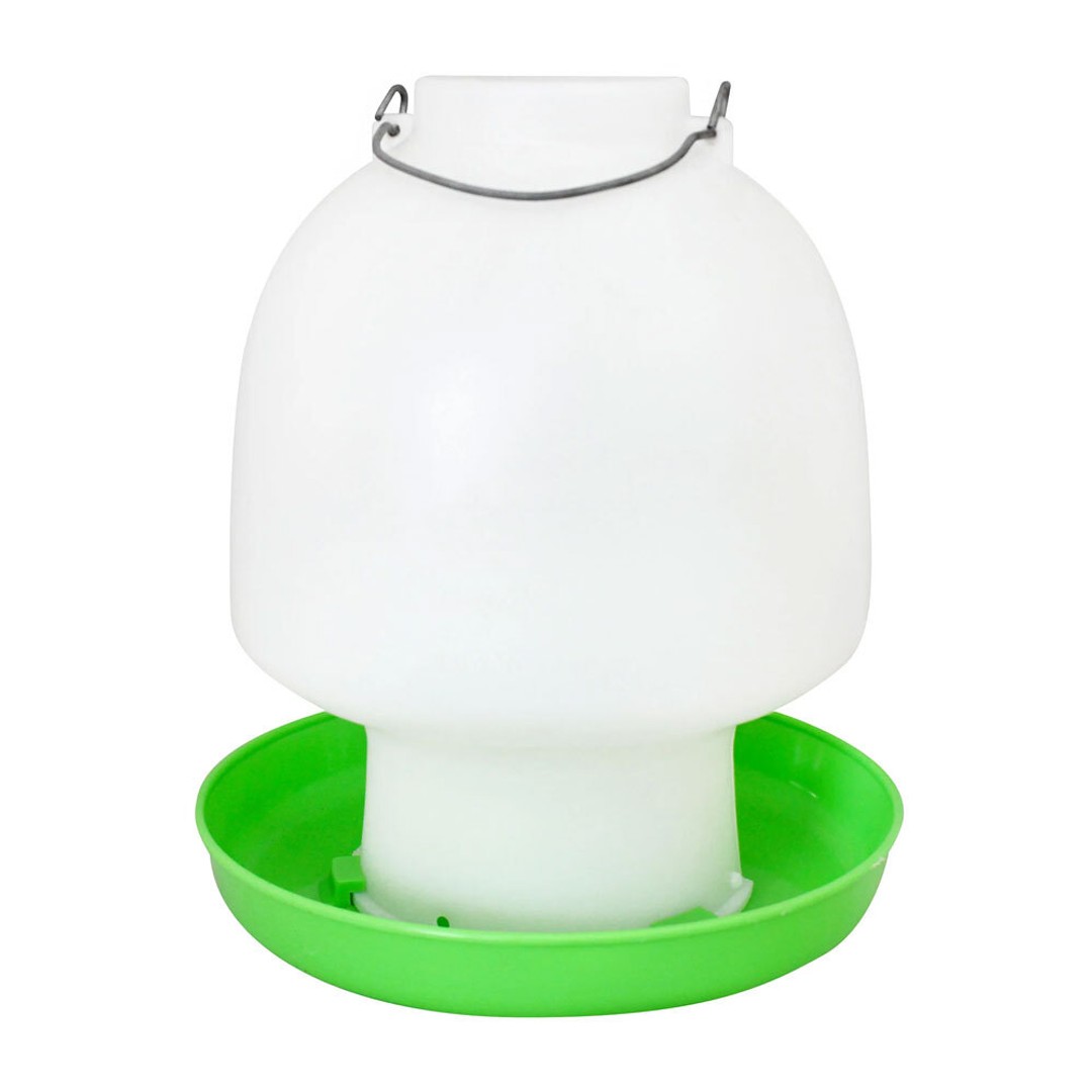 2pc Show Master Green and White Ball Type Poultry/Bird Drinker 113 6.5L