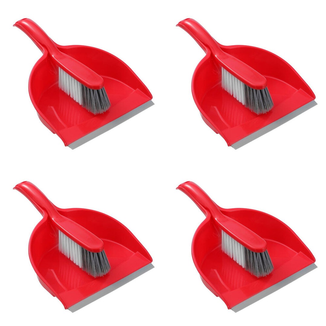 4PK Boxsweden Prime Indoor Essentials Dustpan and Bristle Brush Assorted