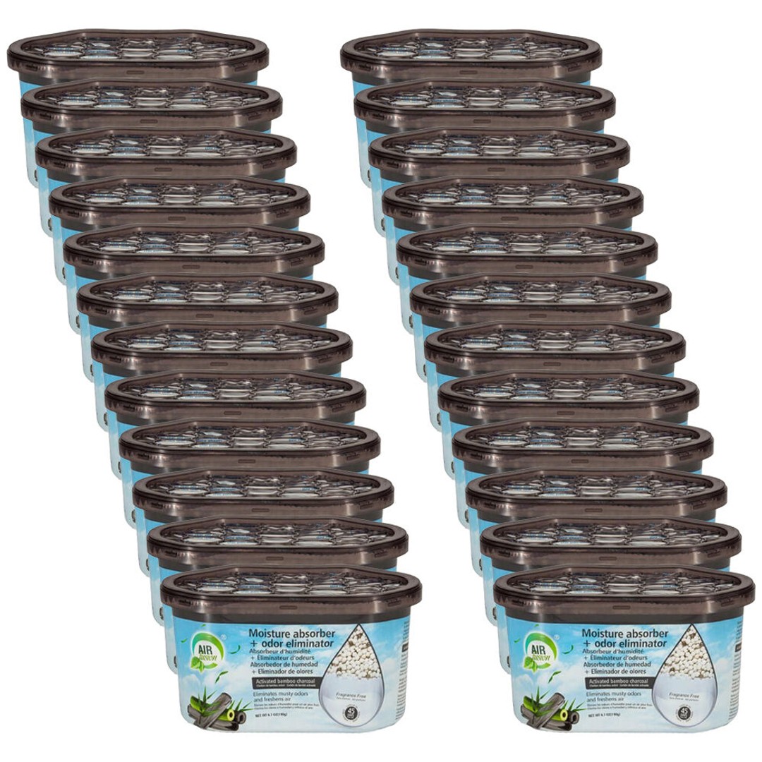 24PK Air Fusion Moisture Absorber Odour Eliminator Air Freshener 189g Bamboo
