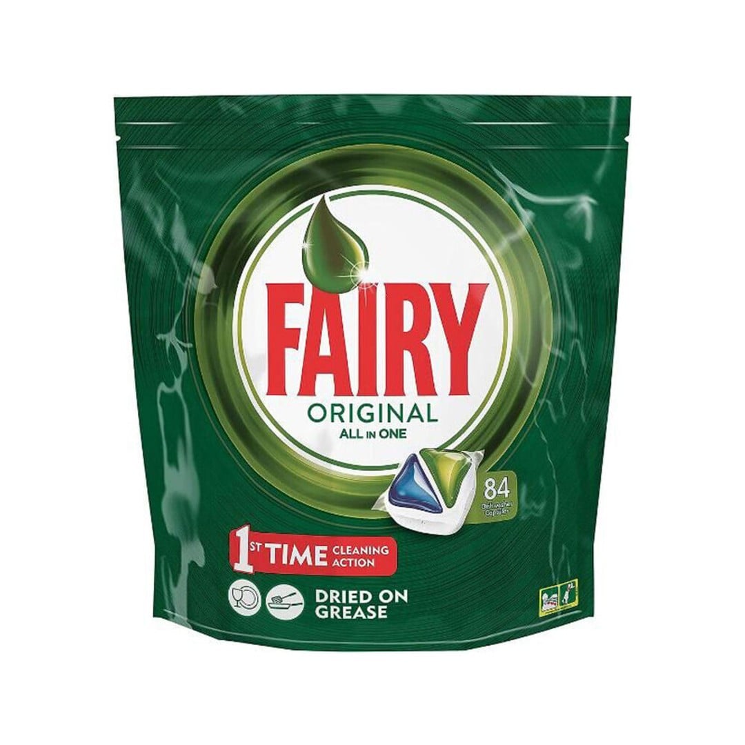 82pc Fairy Caps All-In-One Dishwashing Detergent Capsules/Tablets Regular