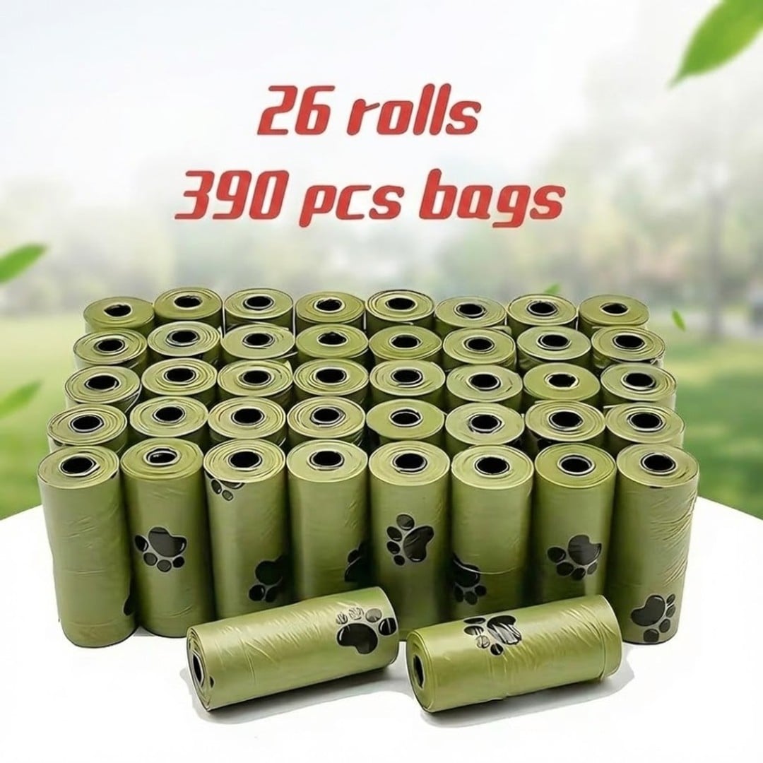 390 Count Dog Poop Bags with Dispenser